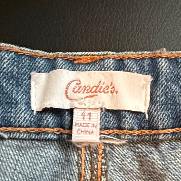 NWT Candie’s Pink Distressed Jean Shorts size 11 - Picture 6 of 13